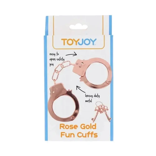 Наручники металлические Toy Joy Rose Gold Fun Cuffs (розовое золото)