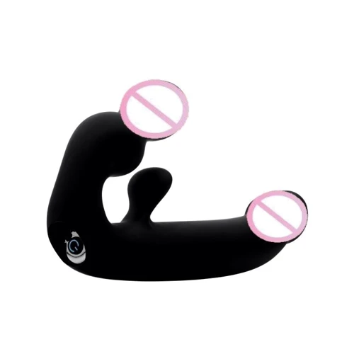 Безремневой страпон с вибрацией Tri-Volver Rechargeable Strapless Strap On