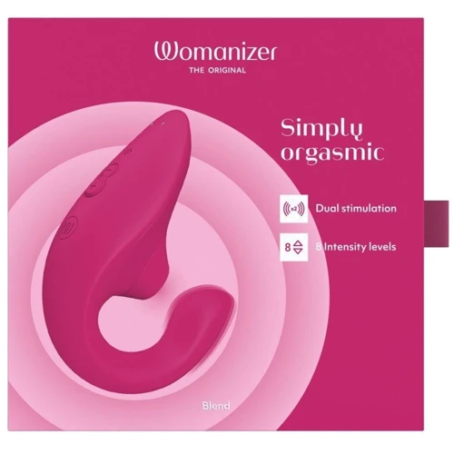Вибратор кролик с вакуумной стимуляцией Womanizer Blend Vibrant Pink