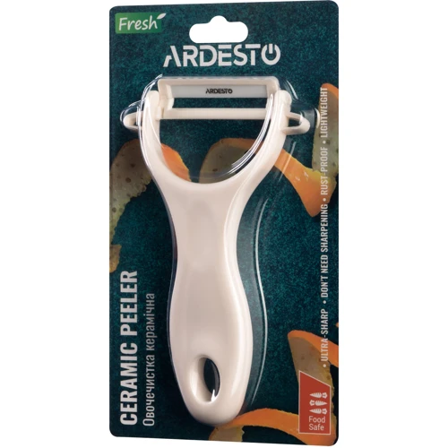 Овощечистка Ardesto Fresh белая (AR2101CW): Рукоятка Пластик Soft Touch