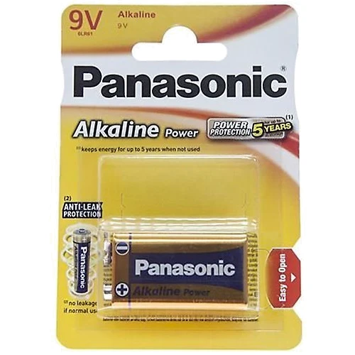 Panasonic Крона 6LR61 Alkaline Power 1шт (6LR61REB/1BP)