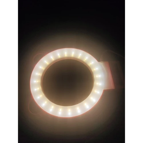 Кільцева світлодіодна лампа MIC з рожевими вушками (C57876)