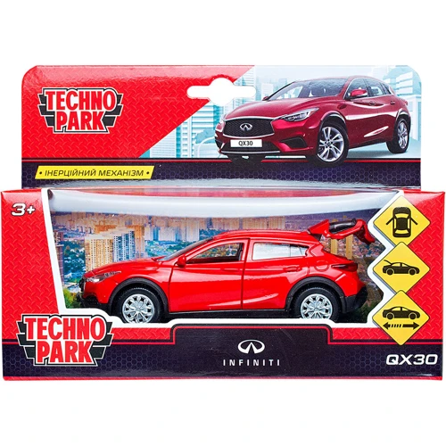 Автомодель - INFINITI QX30 (красный, 1:32)