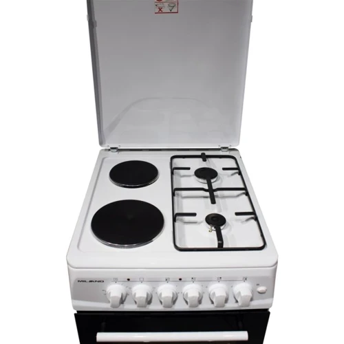 Плита комбінована Milano ML50 E22 White: Розміри 85x50x60 см