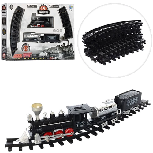 Железная дорога LimoToy YY-097, локомотив-свет, звук, вагон 2шт, 15дет: Тип набор