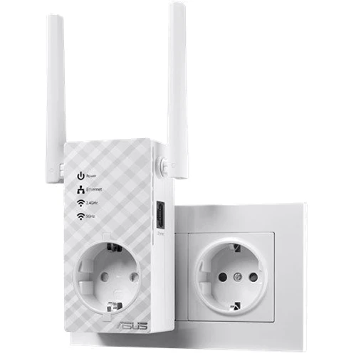 Точка доступу Wi-Fi Asus RP-AC53 (AC750, 1хLAN, розширювач зони Wi-Fi-покриття, 2 зовнішніх антени) фото 5