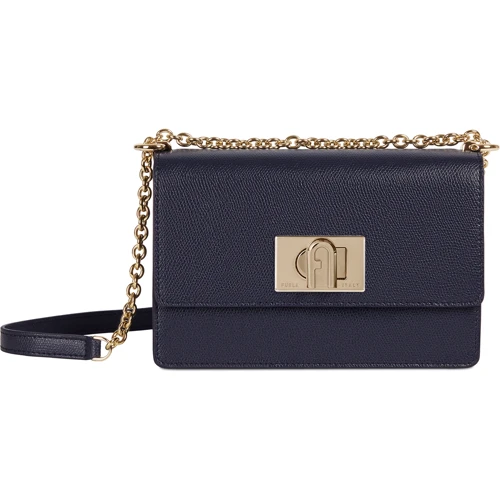 Женская сумка кросс боди Furla 1927 Mini Crossbody 20 темно-синяя (BAFKACOARE00007A00): Тип ручки На цепочке, Плечевой ремень, Без ручки
