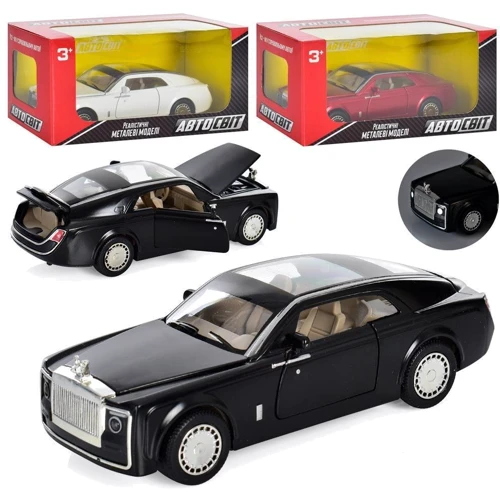 Инерционная машинка АвтоСвіт Limo Toy AS-2938 со звуком и светом (Черный)