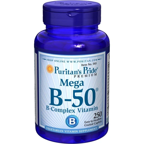 Puritan's Pride Vitamin B-50 Complex 250 Caplets Витамин B-50 комплекс