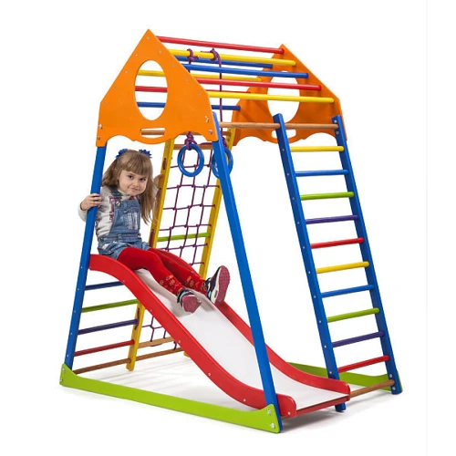 Детский спортивный комплекс SportBaby KindWood Color Plus 1: Назначение для дома