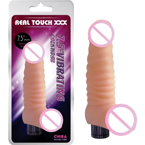 Вибратор Chisa Real Touch XXX 7.5" Vibrating Cock No.02