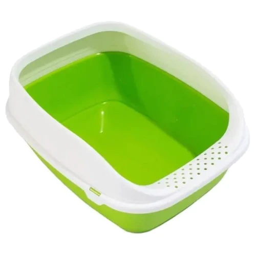 Туалет для котов с рамкой MPS Beta Plus Maxi Green 49x39x17 cм (BETA PLUS MAXI ЗЕЛЕНИЙ)