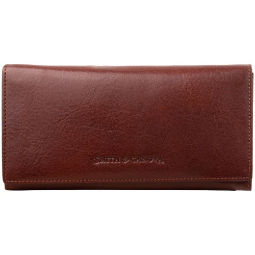 Жіночий гаманець Smith & Canova коричневий (FUL-28608-brown)