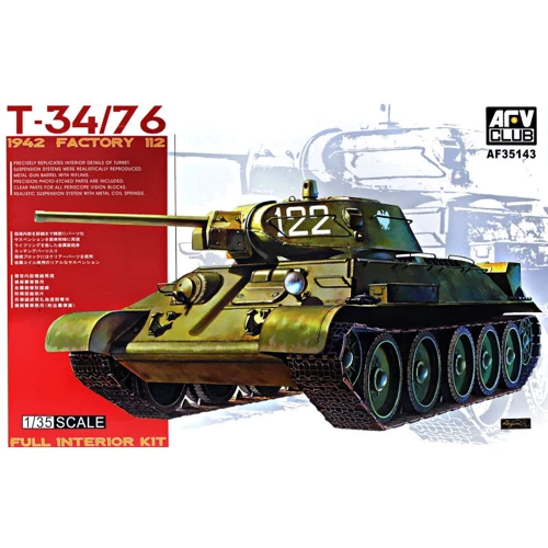Середній танк AFV-Club Т-34/76, 1942