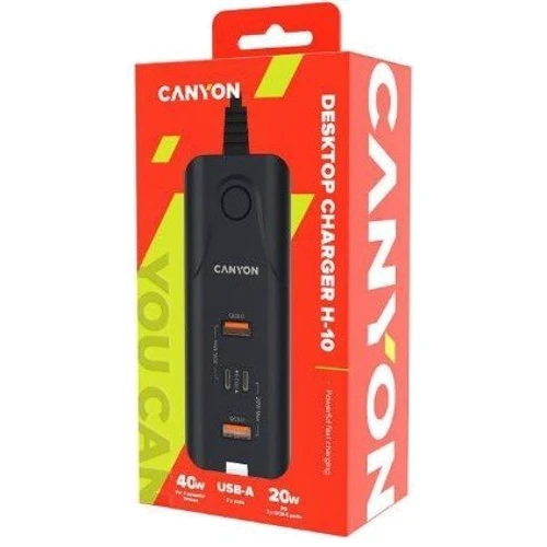 Зарядное устройство Canyon Wall Charger 2xUSB+2xUSB-C H-10 40W Black (CNE-CHA10B): Особенности Power Delivery (PD), Быстрая зарядка