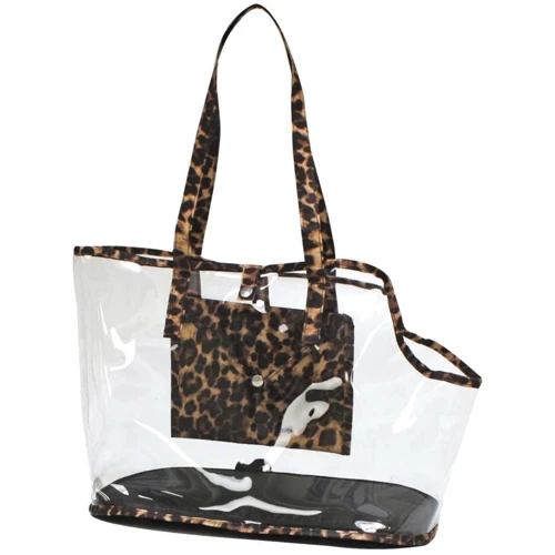 Сумка Croci Invisible Leopard летняя для животных прозрачная 41х21х31см (C6178542)