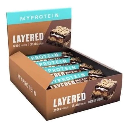Протеиновый батончик Myprotein Layered 12x60g / Chocolate Peanut