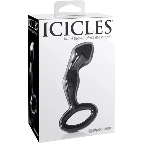 Pipedream Icicles No.46 - массажер простаты, 8х2.5 см, черный