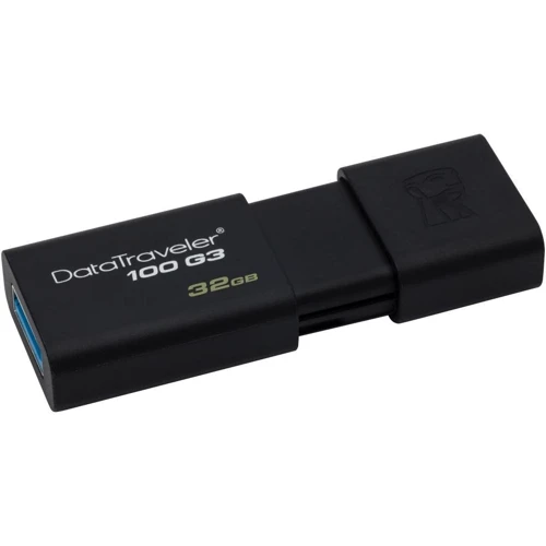 USB-флешка Kingston 2x32GB DataTraveler 100 G3 USB 3.1 Black (DT100G3 / 32GB-2P): Стандарт USB USB 3.1