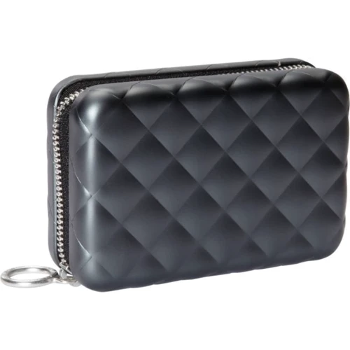 Женский картхолдер Ogon Designs Quilted zipper на 24 карточки черный (QZ_Black): Тип Картхолдеры