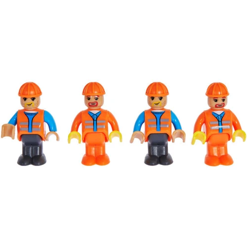 Конструктор ZIPP Toys Поезд DPK32 с рельсами желто-черный