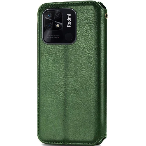 Аксессуар для смартфона Mobile Case Getman Cubic Green for Xiaomi Redmi 10C: Материал искусcтвенная кожа и термополиуретан