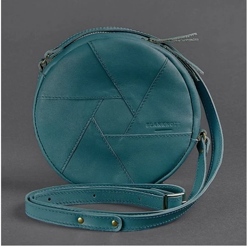 Женская сумка через плечо BlankNote зеленая (BN-BAG-11-malachite): Фактура Матовая, Гладкая