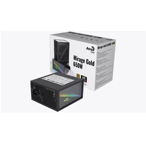 Блок живлення Aerocool Mirage Gold 650 (ACPG-MD65FEC.11): Вентилятор нижньої стінки 1x120 мм