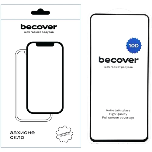 Аксессуар для смартфона BeCover Tempered Glass 10D Black for Infinix Hot 40 Pro (X6837) (711336): undefined undefined