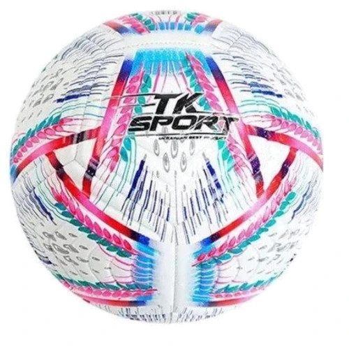 Мяч футбольный TK Sport №5 розовый (C55003)