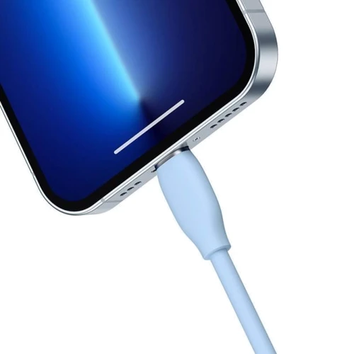 Кабель Baseus Cable USB-C to Lightning Silica Gel 20W 1.2m Blue (CAGD020003): Довжина 1.2 м