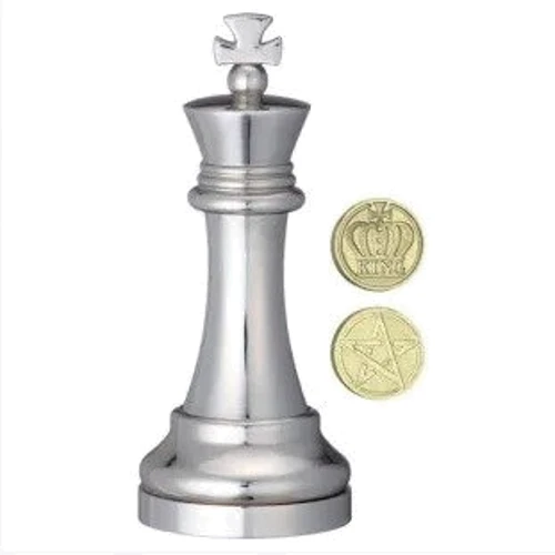 Металева головоломка Cast Puzzle Король, Chess Puzzles silver (473686)