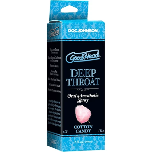 Спрей для мінету Doc Johnson GoodHead DeepThroat Spray – Cotton Candy 59 мл для глибокого мінету