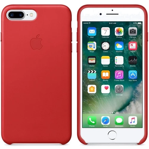 Чохол для iPhone Apple Leather Case (PRODUCT) Red (MMYK2/MQHN2) for iPhone 8 Plus/iPhone 7 Plus фото 5