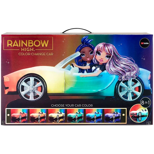 Машинка для куклы Rainbow High - Разноцветное сияние