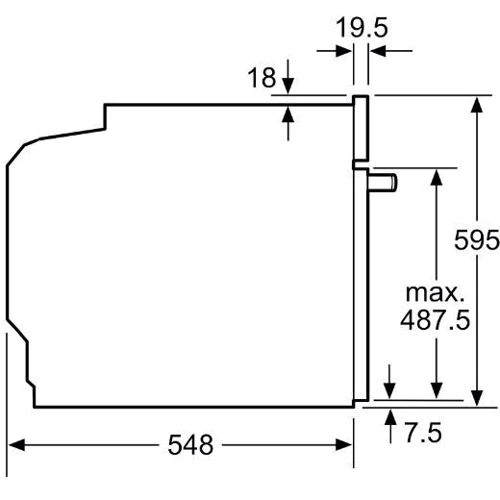 Духова шафа електрична Bosch HBG7341W1: Об'єм, л 71
