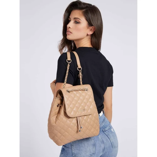 Женский рюкзак Guess Illy Backpack темно-бежевый (HWVG7970320-BEI): Тип Рюкзаки
