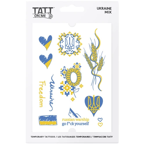 Временные тату TATTon.me Ukraine Mix (TMUkraine): Производитель TATTon.me