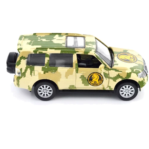 Автомодель TechnoDrive серии Шевроны Героев - Mitsubishi Pajero 4WD Tubro 4WD TURBO - 47 ОМБр (250361M) фото 11