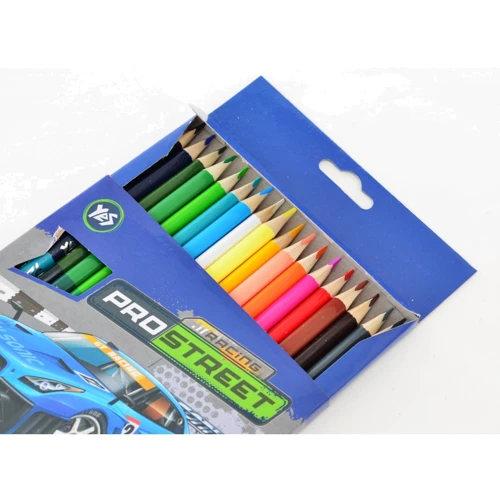 Олівці двоколірні Yes 18/36 квітів Street racing (290488): Тип кольорові
