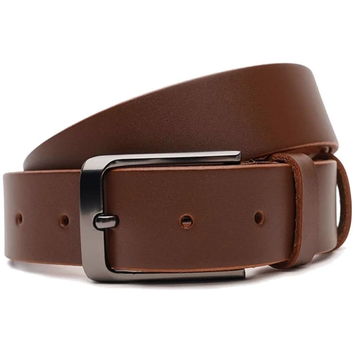 Мужской ремень Borsa Leather коричневый (V1115FX46-brown)
