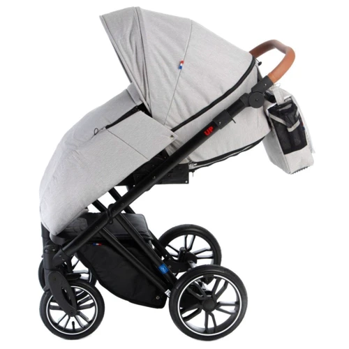 Универсальная коляска 2 в 1 Broco Up 9023-UP light grey светло-серая: Возможность установки люльки опция