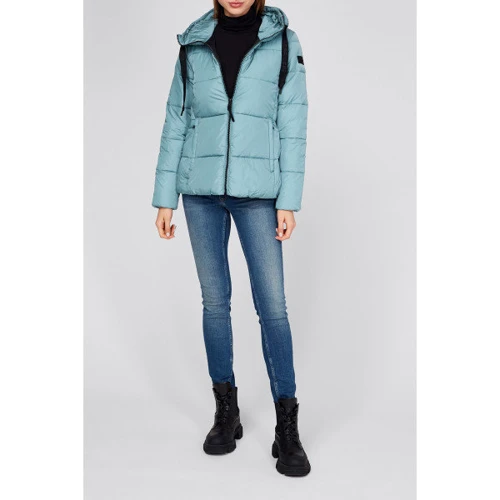 Куртка CMP Woman Jacket Fix Hood 30K3556 30K3556-E591 44 (36) голубая демисезон с капюшоном: Вид Куртки