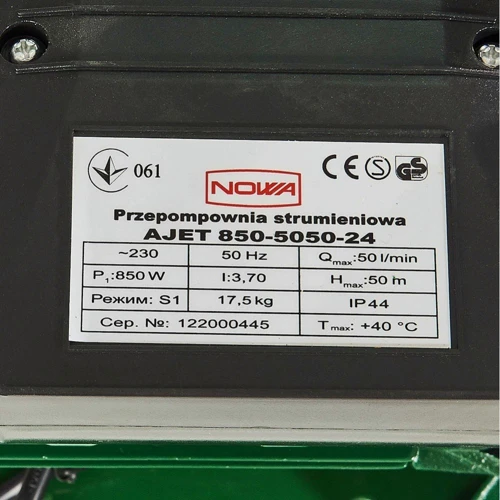 Насосная станция Nowa AJET 850-5050-24 (148866) фото 5