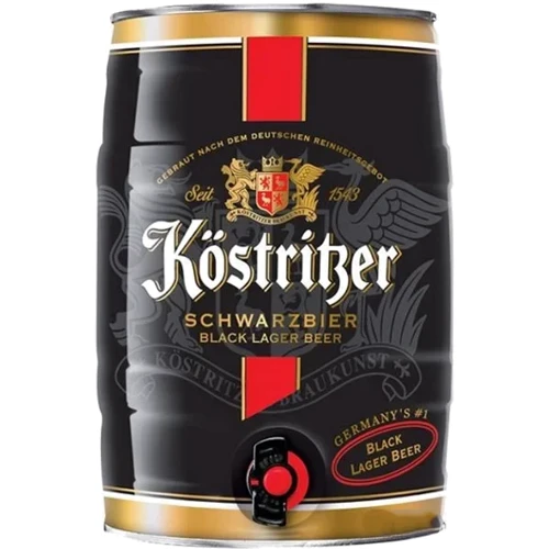 Пиво Kostritzer темное фильтрованное 4.8% 5 л (PLS_4014964117663)