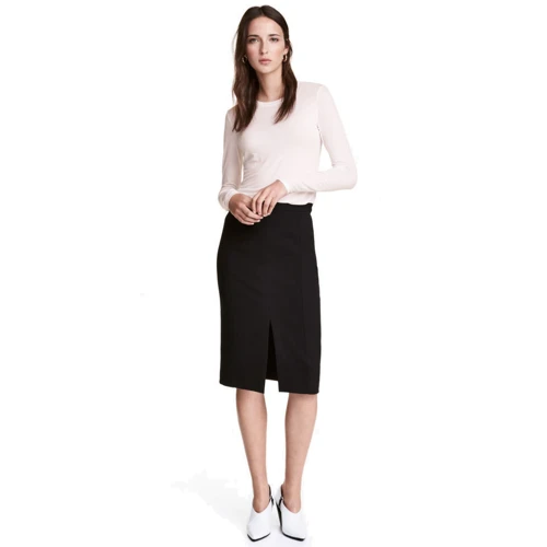 Спідниця H & M 4619735 38 чорна олівець подовжена міді