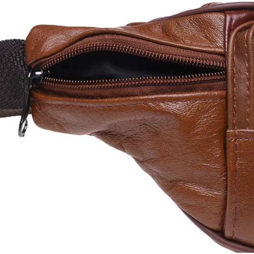 Мужская поясная сумка Keizer коричневая (K1166-brown): Тип Сумки