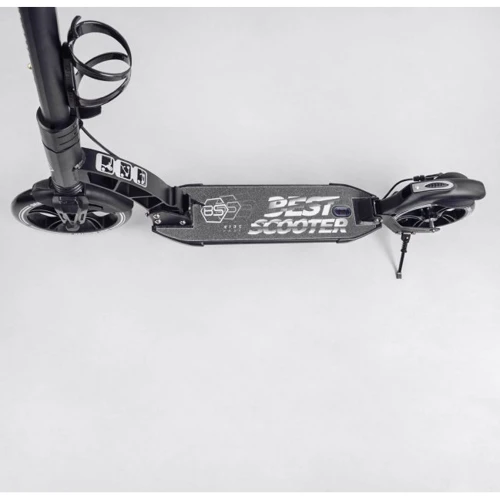 Самокат двоколісний Best Scooter чорний (24215): Конструкція рами цільна