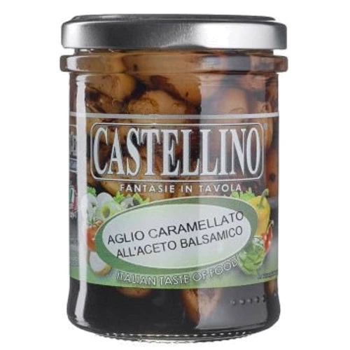 Чеснок Castellino карамелизованый в бальзамическом уксусе 180 г (8010503273186)