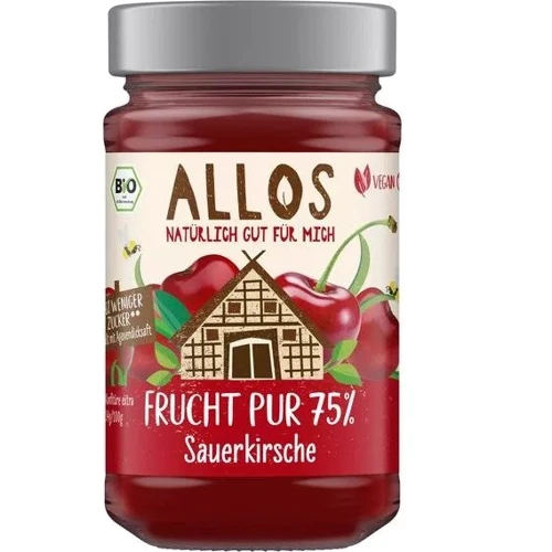 Джем Allos вишневый органический 250 г (4016249287214)